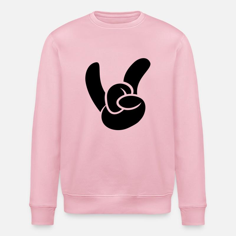 Rock on! - Stanley/Stella ROLLER Unisex Organic Sweatshirt - cotton pink