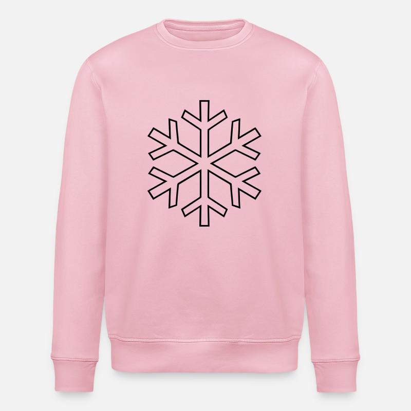 snowflake - Sweat bio ROLLER Stanley/Stella Unisexe - rose pâle