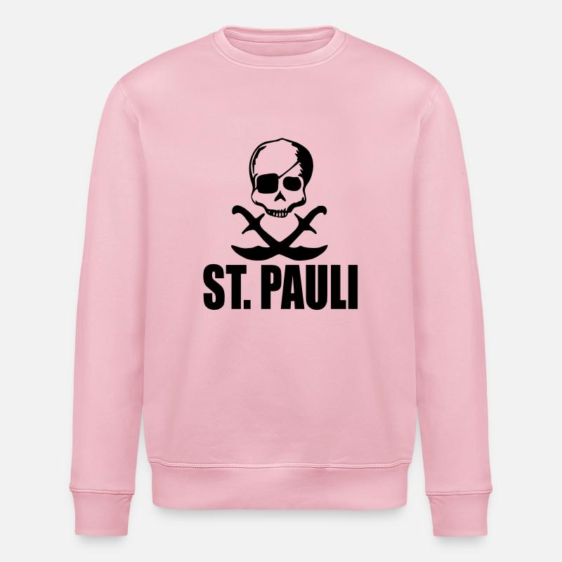 St. Pauli - Stanley/Stella økologisk unisex-sweatshirt ROLLER - lys rosa