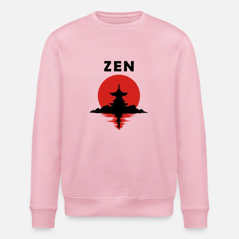 Zen - Sweat bio ROLLER Stanley/Stella Unisexe - rose pâle