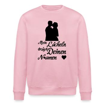 Liebe, Geschenk, Paar, verliebt, Ehe, Hochzeit - Stanley/Stella Unisex Bio-Sweatshirt ROLLER - Hellrosa - Vorne - Nik (191cm)
