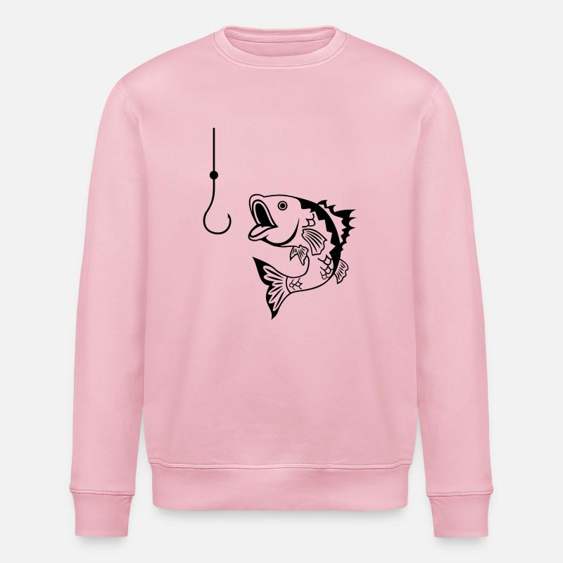 fish - Stanley/Stella ROLLER Unisex Organic Sweatshirt - cotton pink