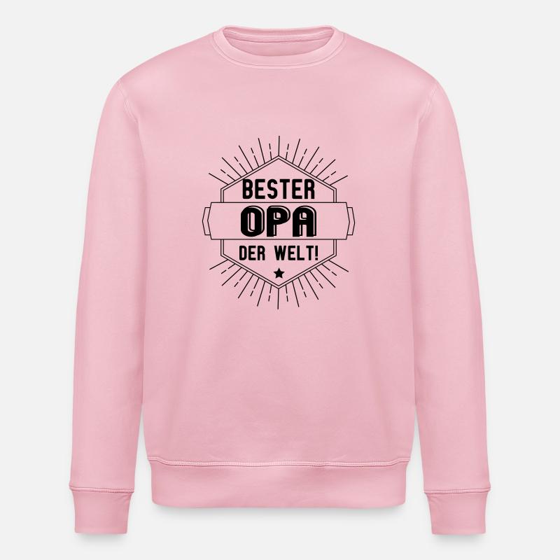 bester Opa der Welt - Stanley/Stella Unisex Bio-Sweatshirt ROLLER - Hellrosa