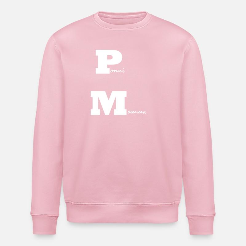 PonyMama weiß - Stanley/Stella Unisex Bio-Sweatshirt ROLLER - Hellrosa