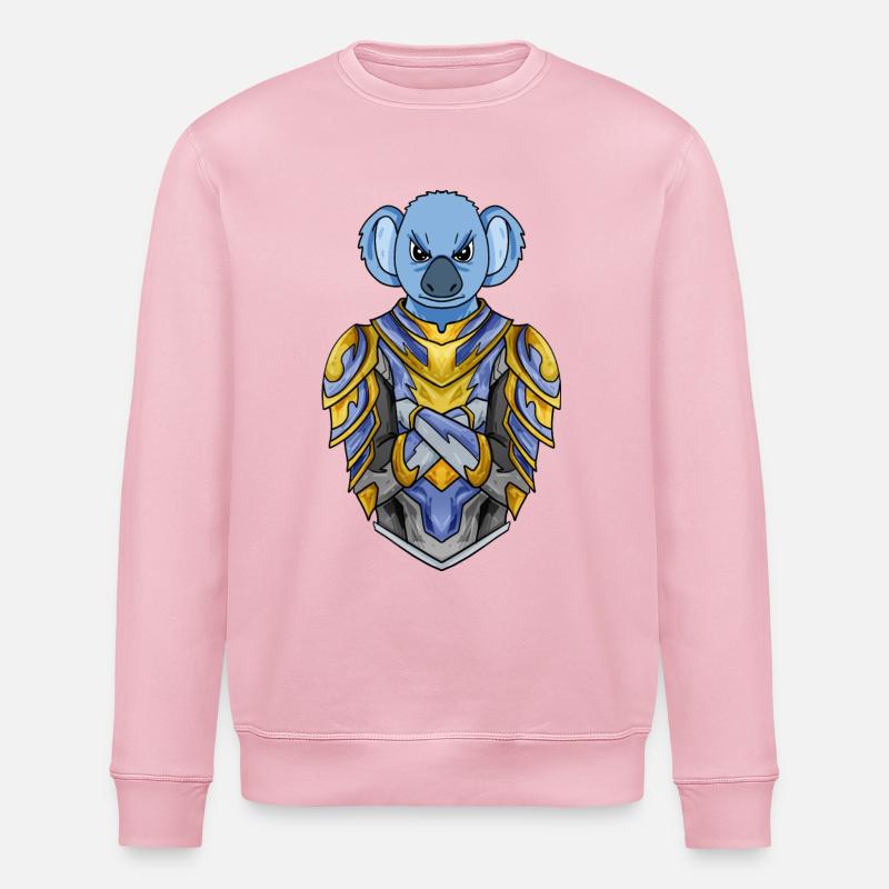 Chevalier Koala Croisé - Sweat bio ROLLER Stanley/Stella Unisexe - rose pâle