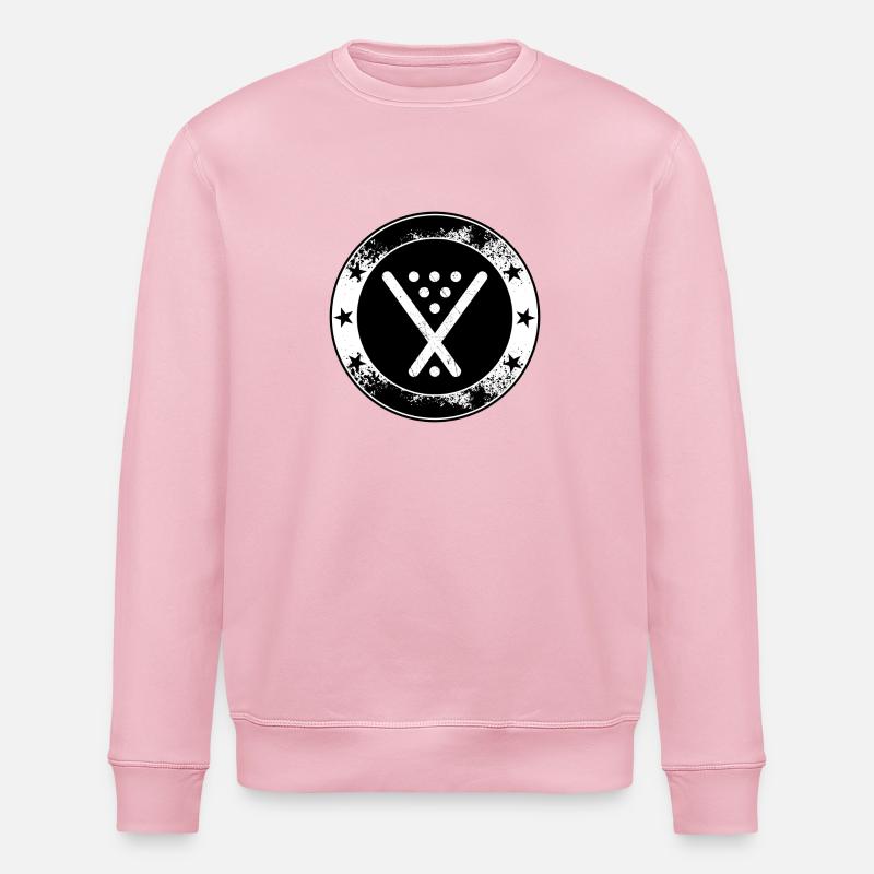Billard emblème - symbole Cue Snooker - Sweat bio ROLLER Stanley/Stella Unisexe - rose pâle