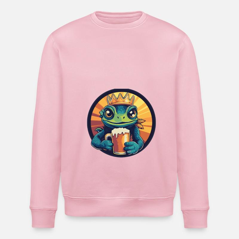 Chameleon Bier - Stanley/Stella Unisex Bio-Sweatshirt ROLLER - Hellrosa