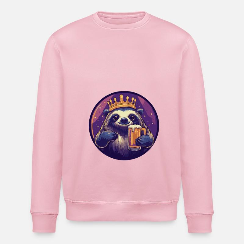 Faultier Bier - Stanley/Stella Unisex Bio-Sweatshirt ROLLER - Hellrosa