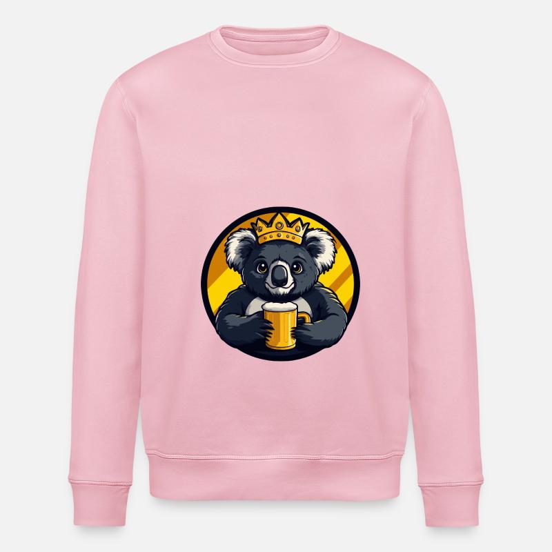 Koala Bier - Stanley/Stella Unisex Bio-Sweatshirt ROLLER - Hellrosa