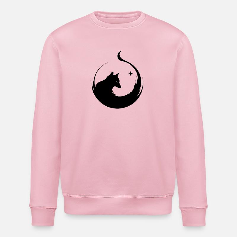 Wolfgeist Silhouette - Stanley/Stella Unisex Bio-Sweatshirt ROLLER - Hellrosa