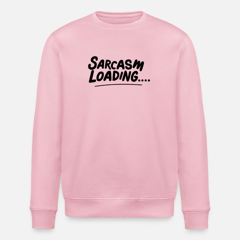 Sarkasmus lädt - Stanley/Stella Unisex Bio-Sweatshirt ROLLER - Hellrosa