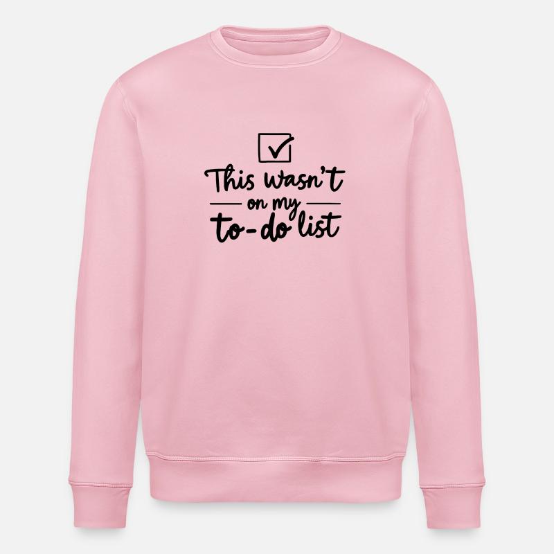 Tâche inattendue - Sweat bio ROLLER Stanley/Stella Unisexe - rose pâle