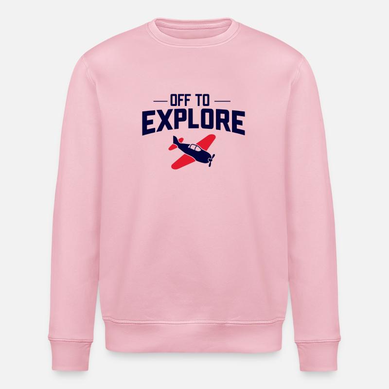 Vol d’aventure - Sweat bio ROLLER Stanley/Stella Unisexe - rose pâle