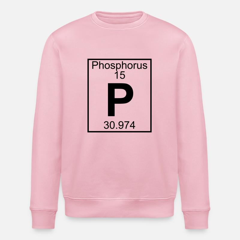 Phosphorus (P) (element 15) - Stanley/Stella ROLLER Unisex Organic Sweatshirt - cotton pink