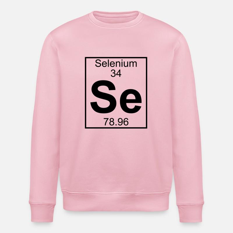 Selenium (Se) (element 34) - Stanley/Stella ROLLER Unisex Organic Sweatshirt - cotton pink