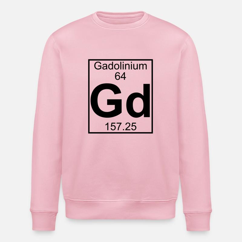 Gadolinium (Gd) (element 64) - Stanley/Stella ROLLER Unisex Organic Sweatshirt - cotton pink