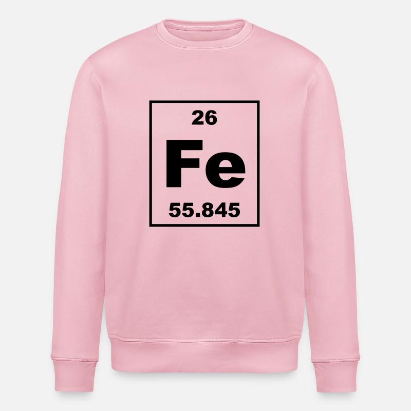 Element 26 - Fe (ferrum) - Small - Stanley/Stella Unisex Bio-Sweatshirt ROLLER - Hellrosa