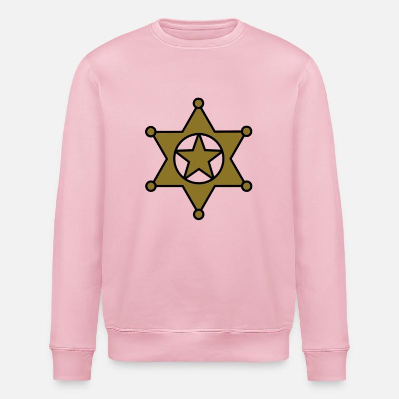 shérif étoile_se6 - Sweat bio ROLLER Stanley/Stella Unisexe - rose pâle