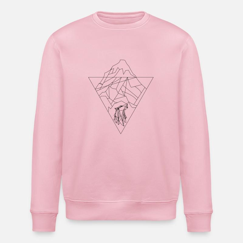 Mount-Wolf - Sweat bio ROLLER Stanley/Stella Unisexe - rose pâle