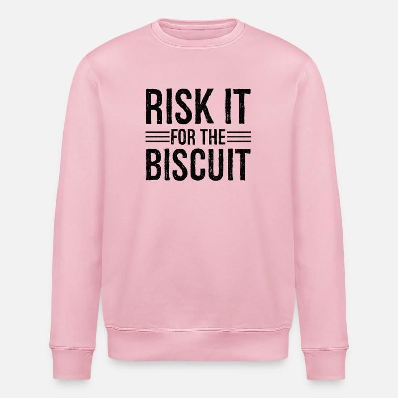 Risquez-le pour le biscuit - Sweat bio ROLLER Stanley/Stella Unisexe - rose pâle