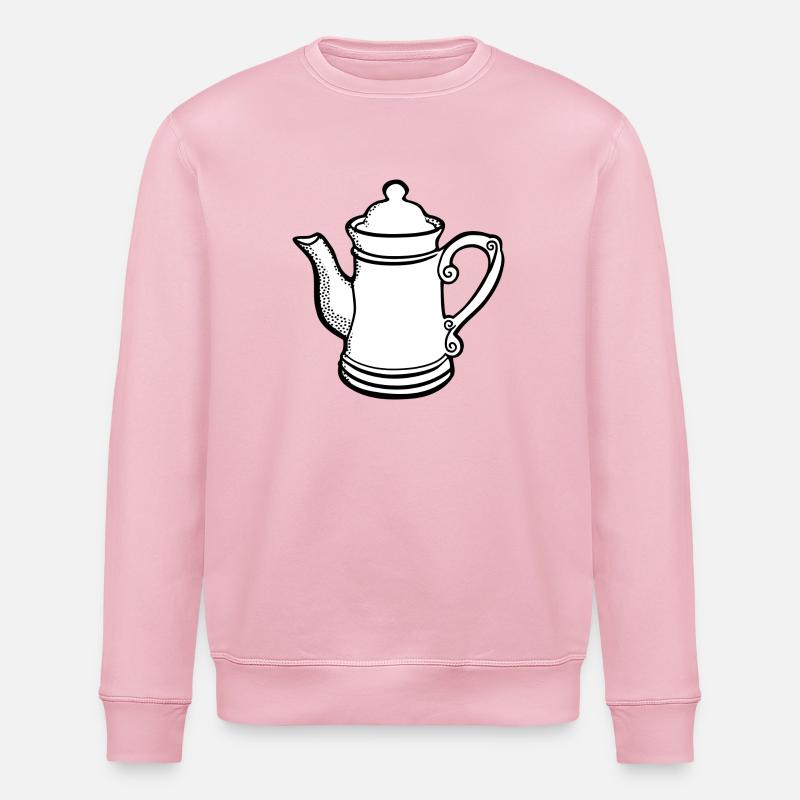 tee tea breakfast breakfast coffee17 - Stanley/Stella ROLLER Unisex Organic Sweatshirt - cotton pink