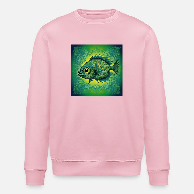Einzigartiger Fisch - Stanley/Stella Unisex Bio-Sweatshirt ROLLER - Hellrosa