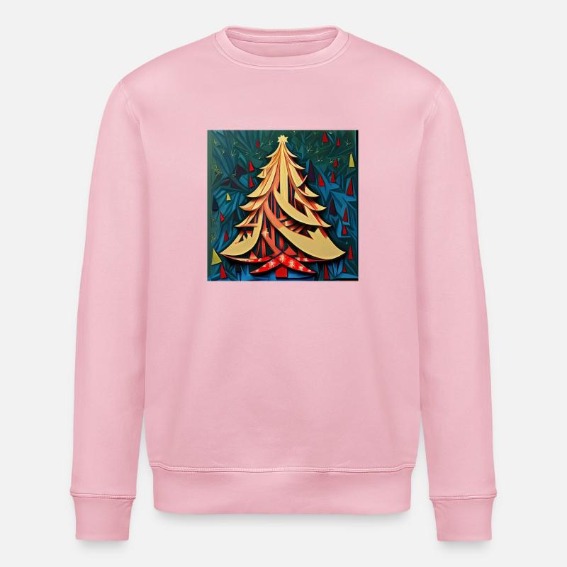 Weihnachtsbaum 2 - Stanley/Stella Unisex Bio-Sweatshirt ROLLER - Hellrosa