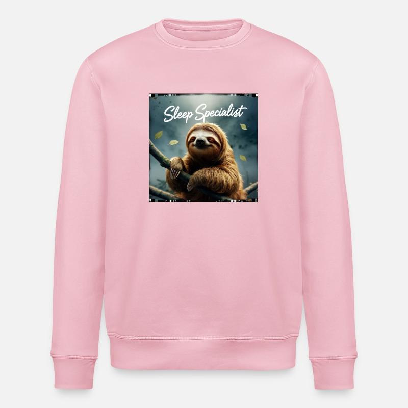 Søvn specialist - Stanley/Stella økologisk unisex-sweatshirt ROLLER - lys rosa