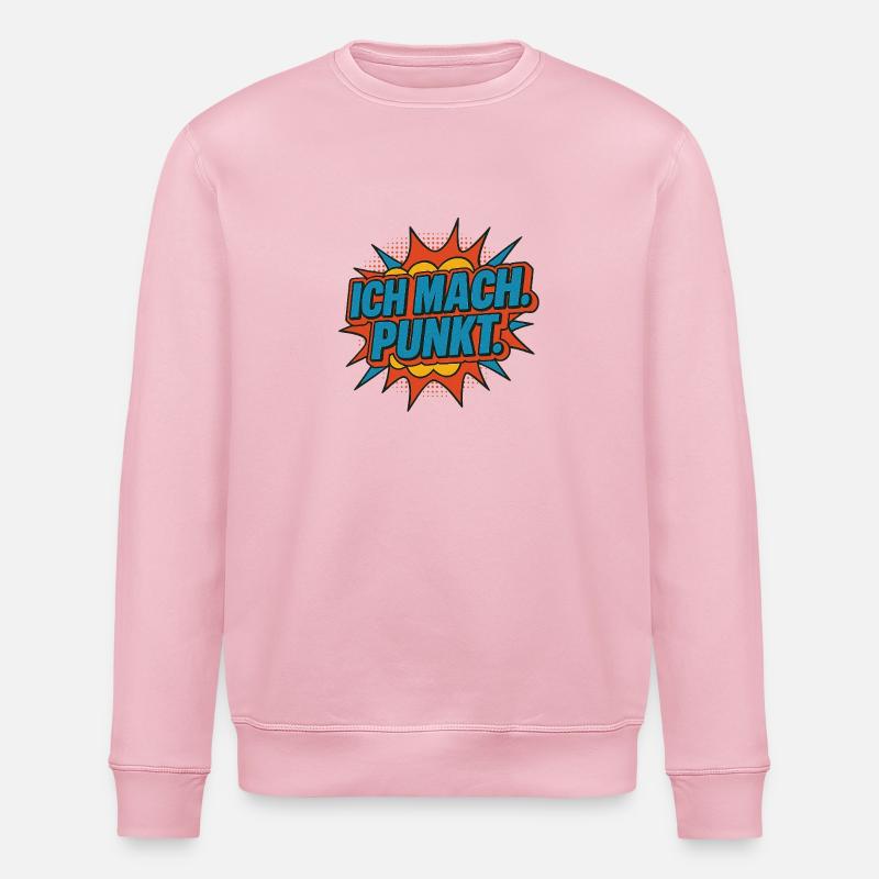 Ich mach Punkt Comic - Stanley/Stella Unisex Bio-Sweatshirt ROLLER - Hellrosa