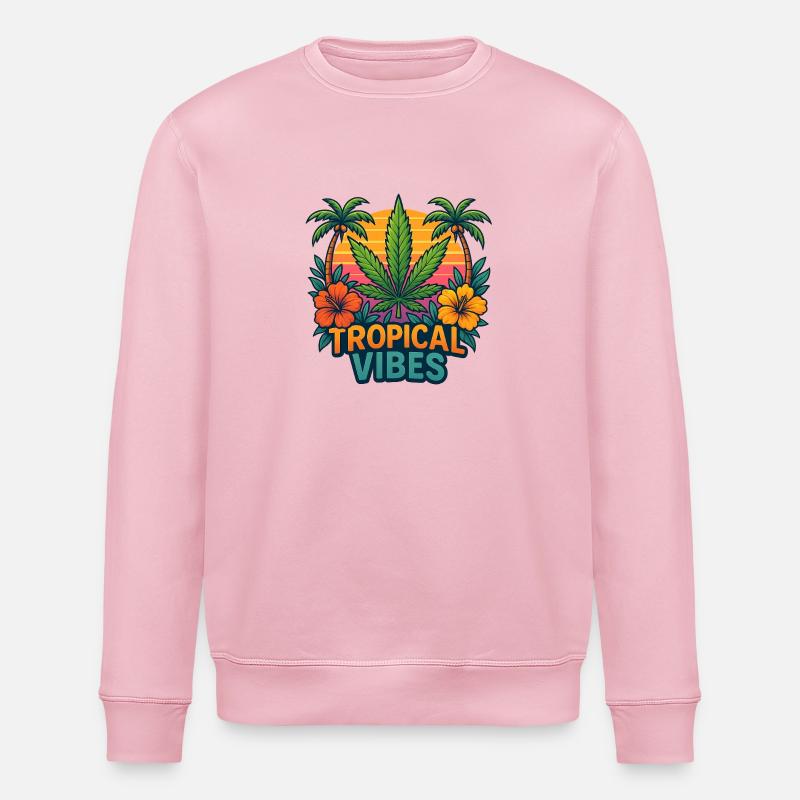 TropicalVibes - Stanley/Stella Unisex Bio-Sweatshirt ROLLER - Hellrosa