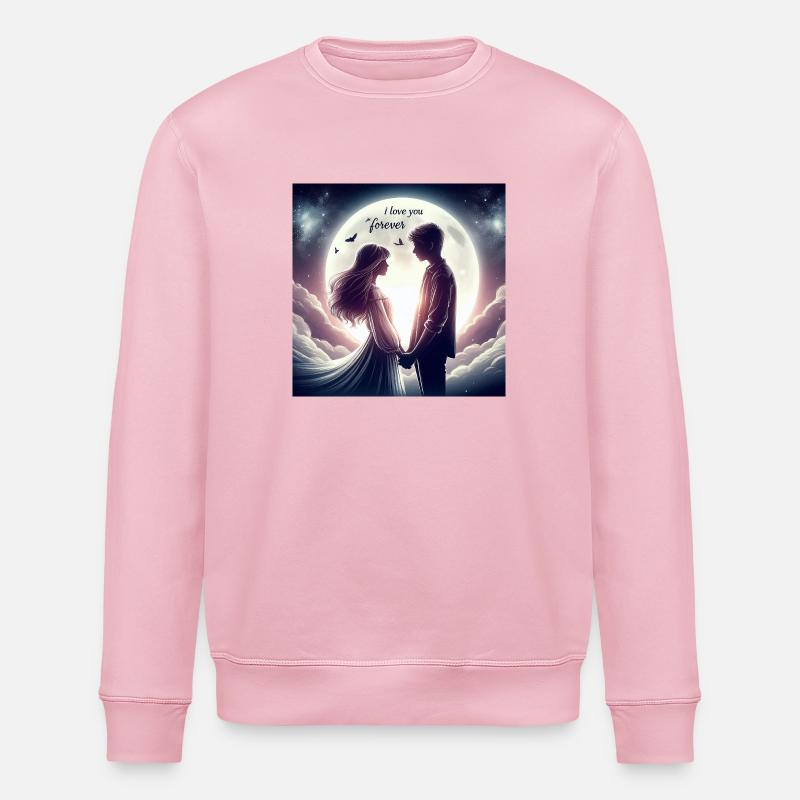 Junge Liebe - Stanley/Stella Unisex Bio-Sweatshirt ROLLER - Hellrosa