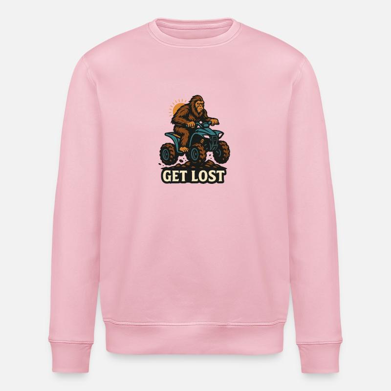 Hol dir Lost Sasquatch - Stanley/Stella Unisex Bio-Sweatshirt ROLLER - Hellrosa