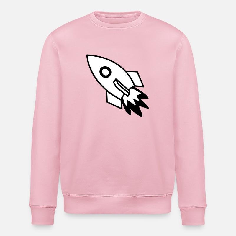 fusée - Sweat bio ROLLER Stanley/Stella Unisexe - rose pâle