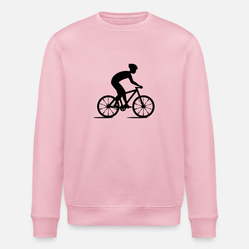 Fahrrad Rennrad Geschenkidee - Stanley/Stella Unisex Bio-Sweatshirt ROLLER - Hellrosa