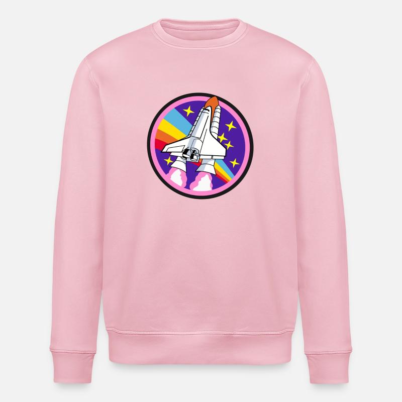 fusée - Sweat bio ROLLER Stanley/Stella Unisexe - rose pâle