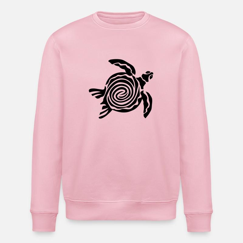 turtle schildkröte - Stanley/Stella Unisex Bio-Sweatshirt ROLLER - Hellrosa