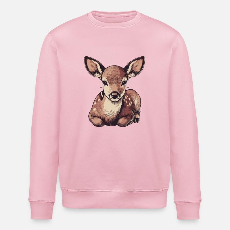 Reh - Stanley/Stella Unisex Bio-Sweatshirt ROLLER - Hellrosa