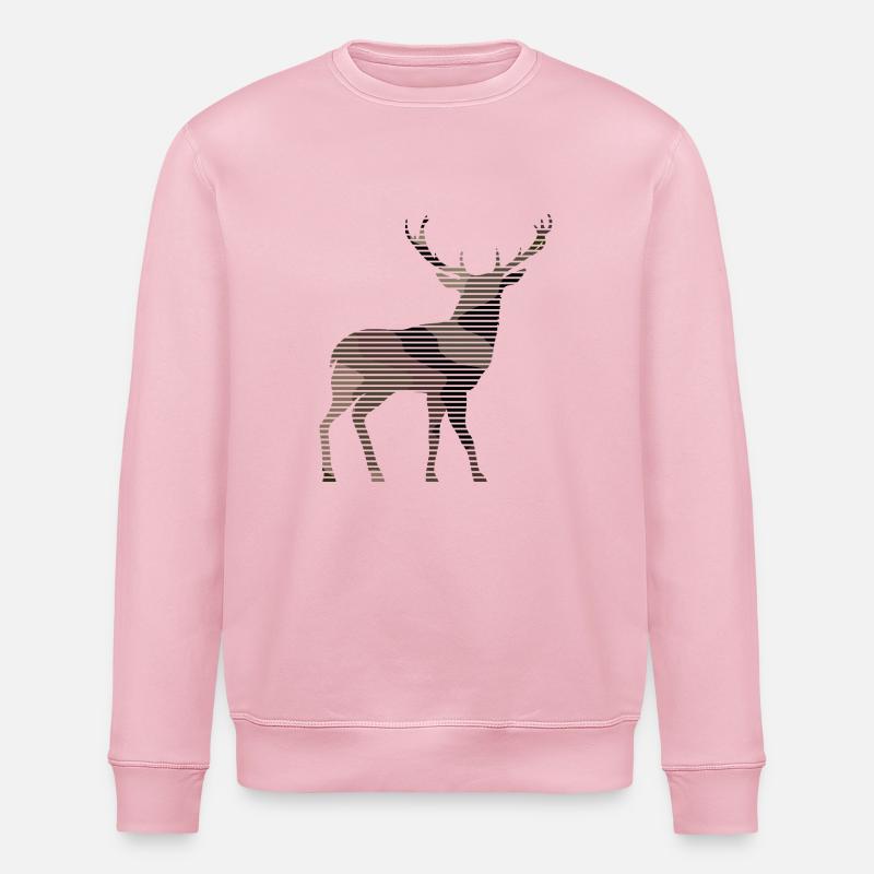 Hirsch - Stanley/Stella Unisex Bio-Sweatshirt ROLLER - Hellrosa