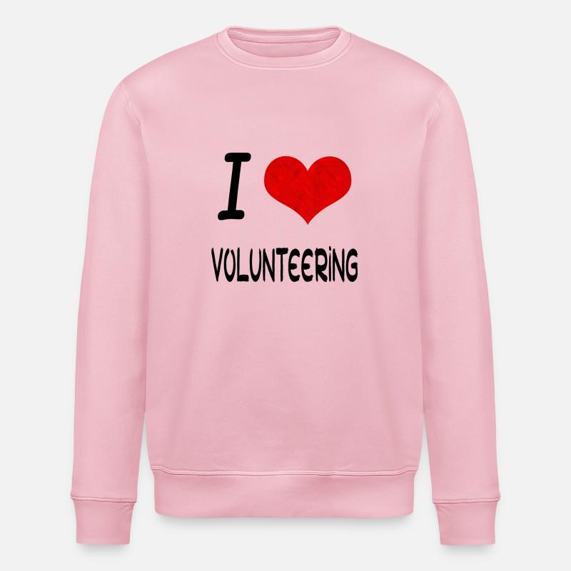 J'aime Hobby Présent bday BÉNÉVOLAT - Sweat bio ROLLER Stanley/Stella Unisexe - rose pâle