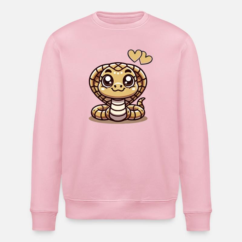 Bande dessinée Cobra Snake - Sweat bio ROLLER Stanley/Stella Unisexe - rose pâle