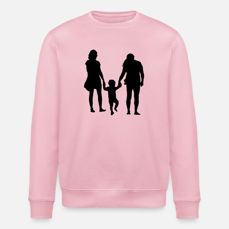 Eltern mit Kind - Stanley/Stella Unisex Bio-Sweatshirt ROLLER - Hellrosa