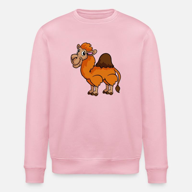 Dromadaire de dromadaire - Sweat bio ROLLER Stanley/Stella Unisexe - rose pâle