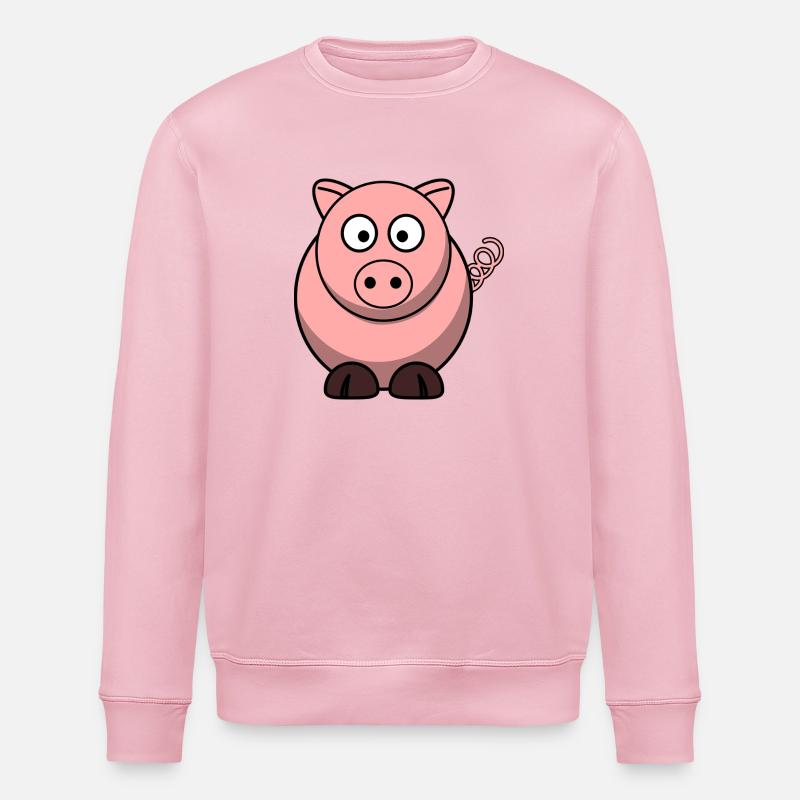Schwein - Stanley/Stella Unisex Bio-Sweatshirt ROLLER - Hellrosa