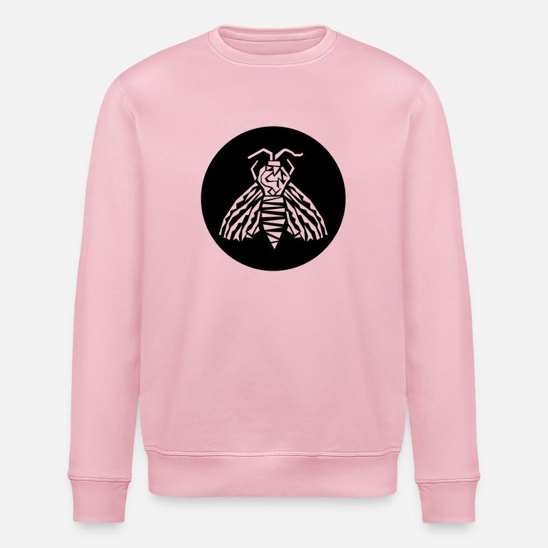 moth - Stanley/Stella ROLLER Unisex Organic Sweatshirt - cotton pink