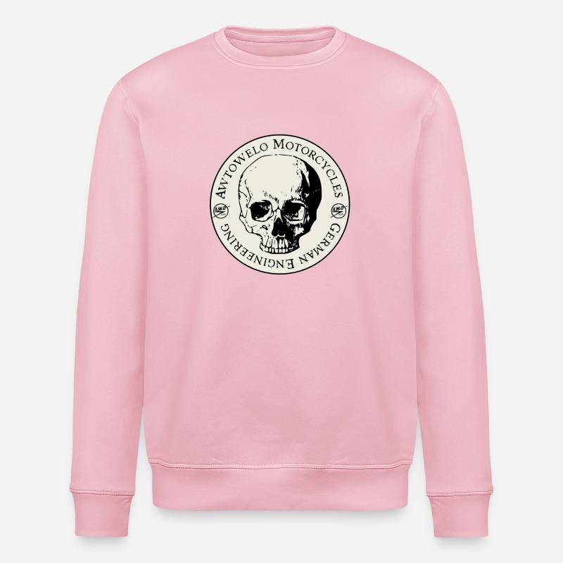Awtowelo Motorcycles German Engineering - Sweat bio ROLLER Stanley/Stella Unisexe - rose pâle