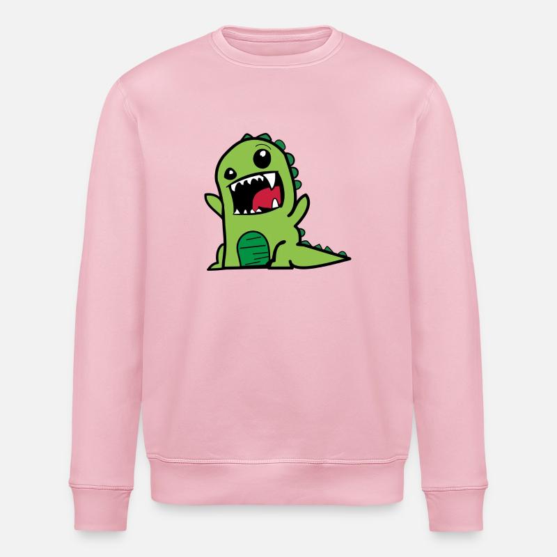 kleines grünes Monster - Stanley/Stella Unisex Bio-Sweatshirt ROLLER - Hellrosa