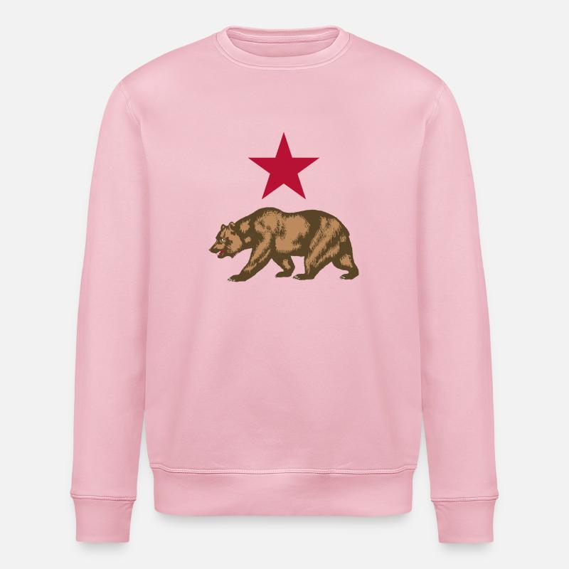 Californie - Sweat bio ROLLER Stanley/Stella Unisexe - rose pâle