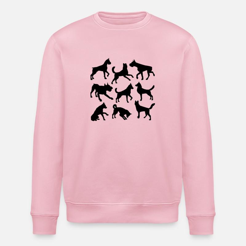 Hunde - Stanley/Stella Unisex Bio-Sweatshirt ROLLER - Hellrosa