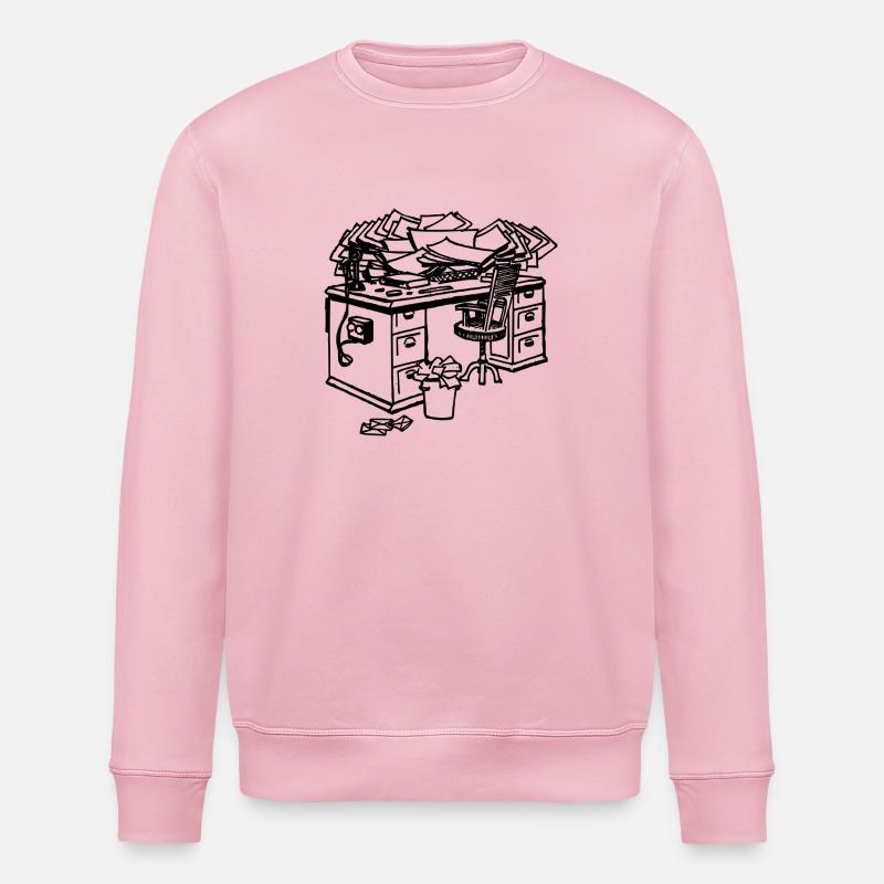 bureau - Sweat bio ROLLER Stanley/Stella Unisexe - rose pâle