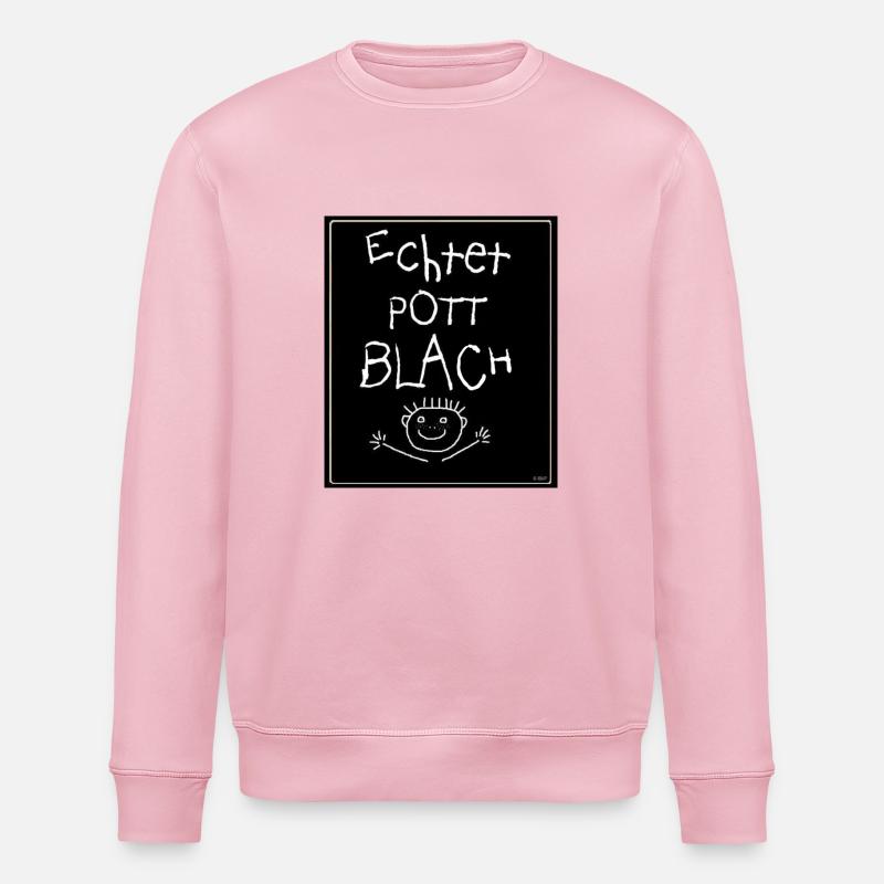Echtet PottBlach Design IBAP IchBinAusmPott - Stanley/Stella Unisex Bio-Sweatshirt ROLLER - Hellrosa